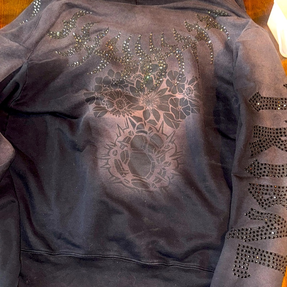 The great china wall rare Swarovski crystal zip up xl